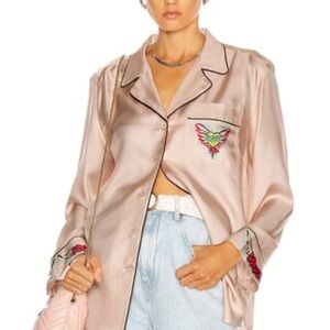 ZIMMERMANN Silk Lovestruck Pyjama Shirt